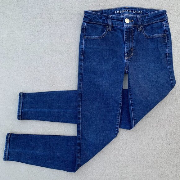 American Eagle Outfitters Super Stretch Hi-Rise Jegging Jeans Sz4 - Picture 5 of 16
